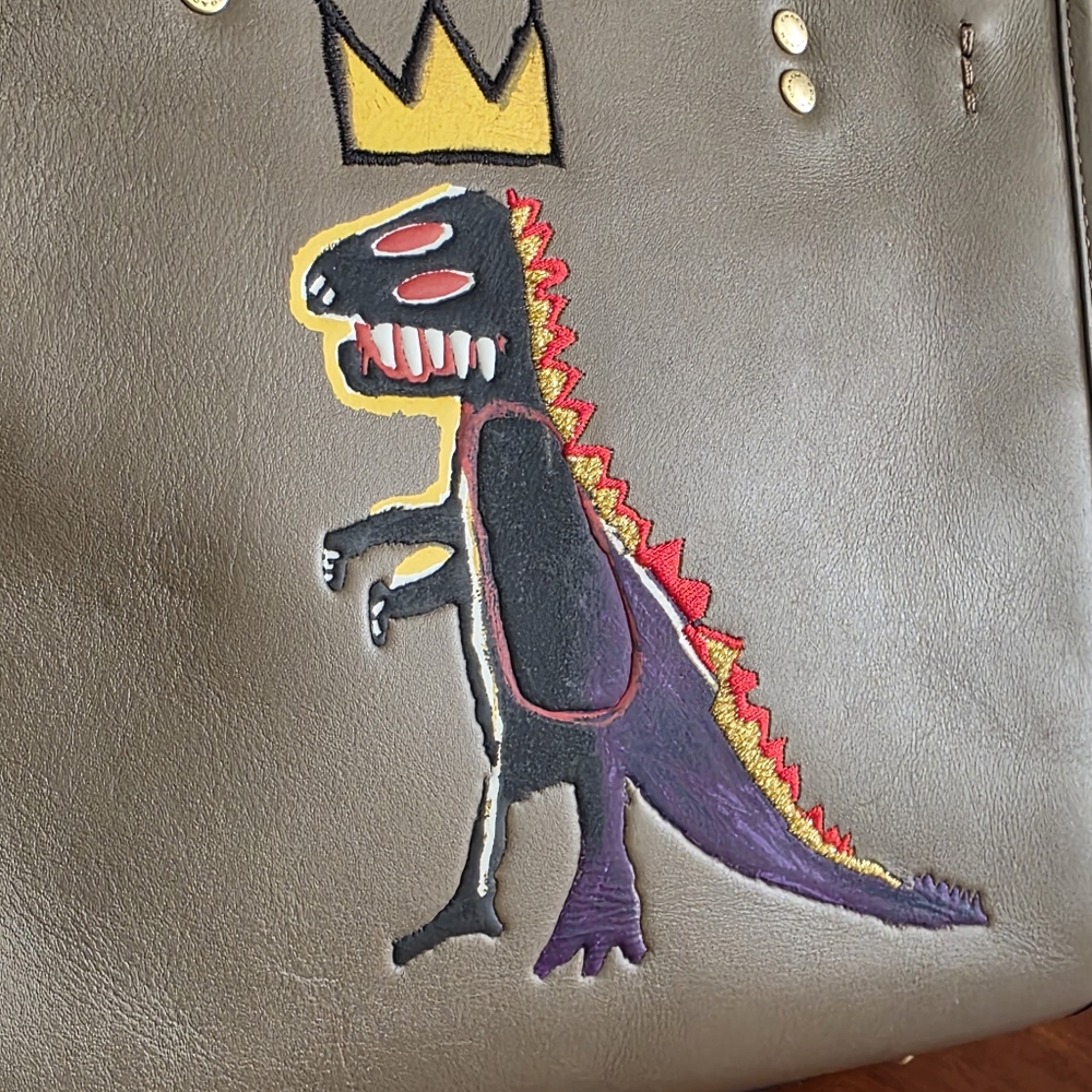 Coach 6889 Rogue 25 Basquiat Rexy Tan Leather Satchel Bag Limited Edition - Picture 2 of 16